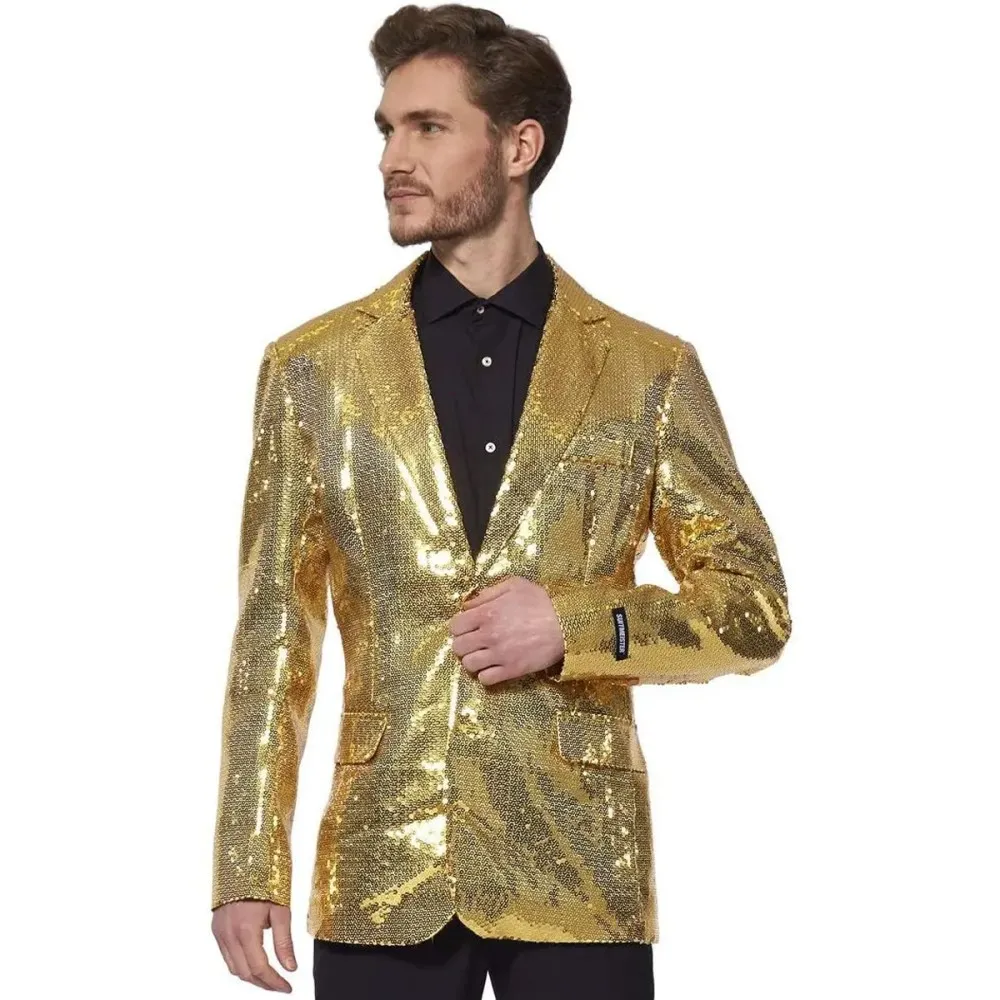 ג\'קט פייטים בצבע זהב