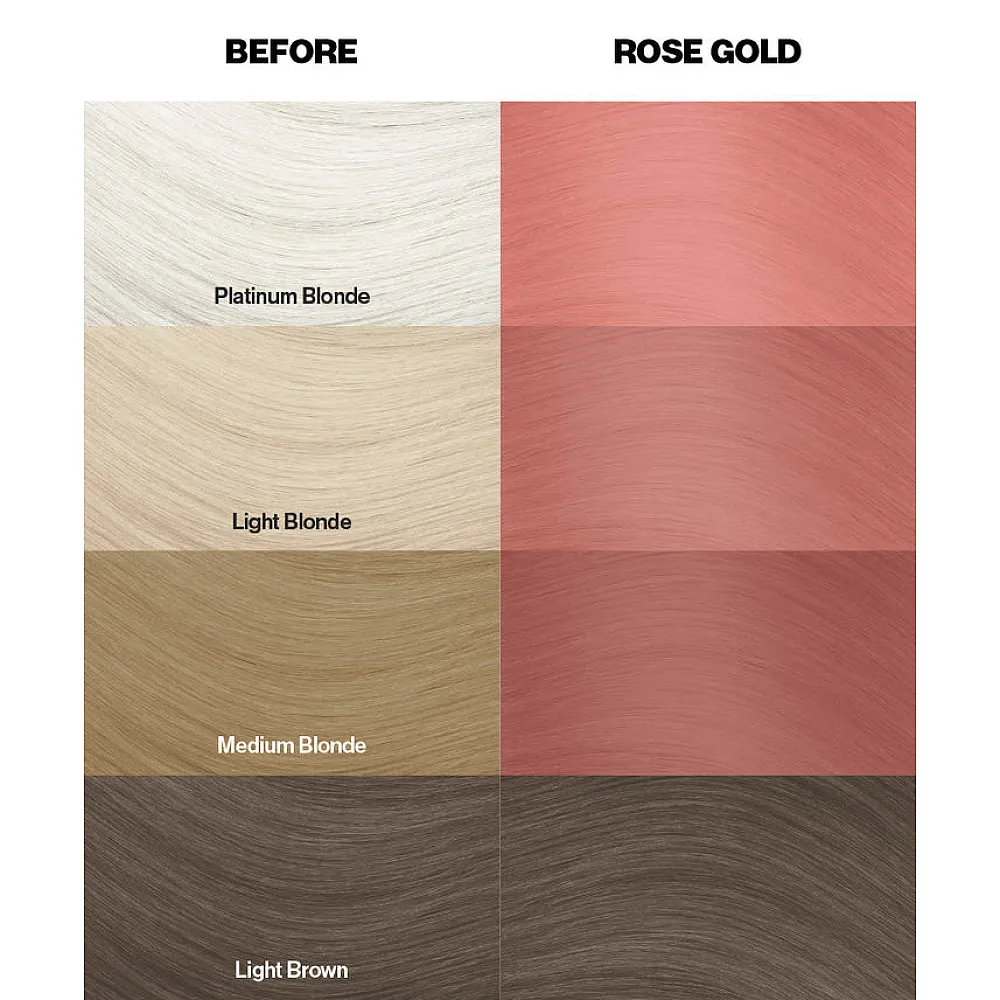 צבע שיער רוז גולד Rose Gold
