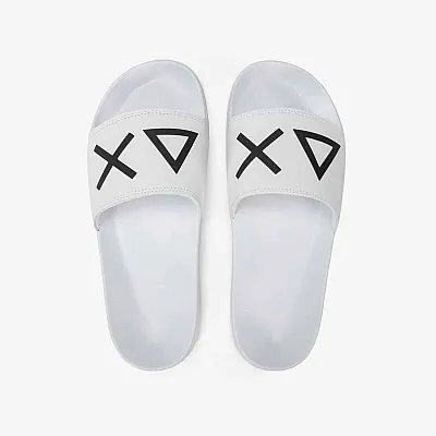 נעליים לאישה SUN68 SLIPPERS LOGO WHITE