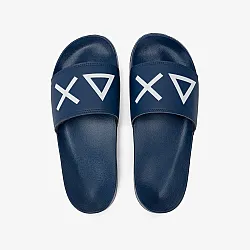 נעליים לגבר SUN68 SLIPPERS LOGO NAVY BLUE
