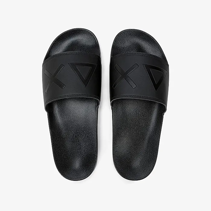 נעליים לגבר SUN68 SLIPPERS LOGO BLACK