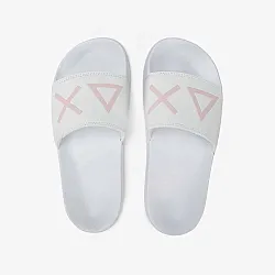 נעליים לאישה SUN68 SLIPPERS LOGO WHITE