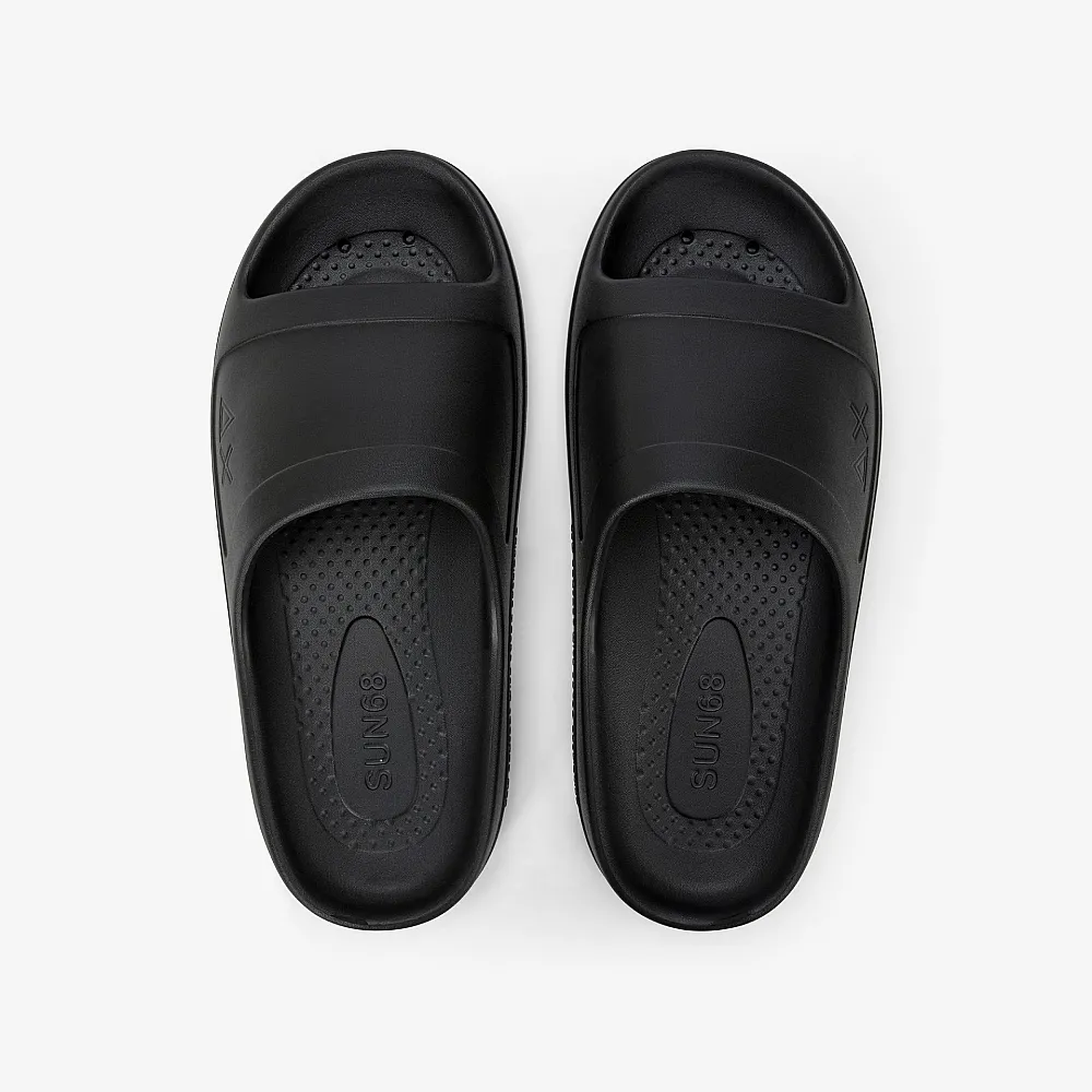 נעליים לגבר SUN68 SUPPERS MONOBLOCK LOGO - BLACK