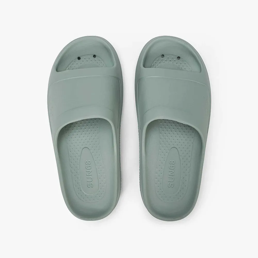 נעליים לגבר SUN68 SUPPERS MONOBLOCK LOGO - SAGE GREEN
