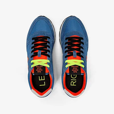 נעלי סניקרס לגבר SUN68 TOM FLUO - Blue