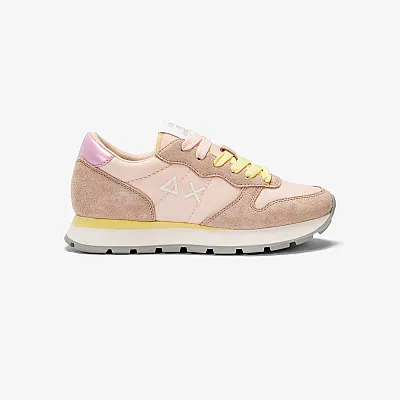 נעלי סניקרס לאישה SUN68 ALLY SOLID NYLON - Rose gold