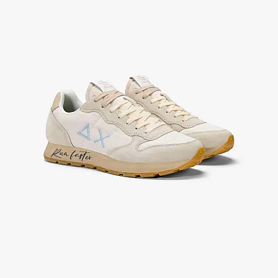 נעלי סניקרס לגבר SUN68 TOM VINTAGE OFF WHITE