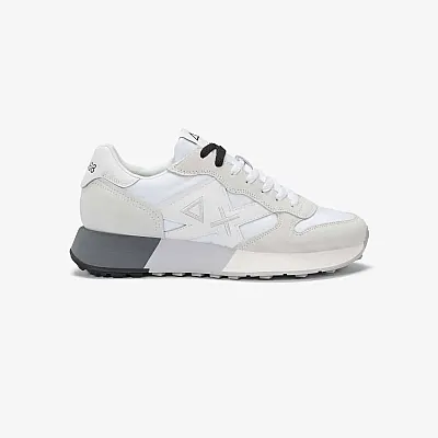 נעלי סניקרס לגבר SUN68 JAKI 2.0 BICOLOR BIANCO\BIANCO
