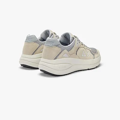 נעלי סניקרס לגבר SUN68 JUPITER SUEDE BIANCO PANNA