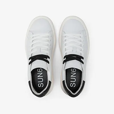 נעלי סניקרס לגבר SUN68 BIG BOY CLASSIC WHITE/BLACK
