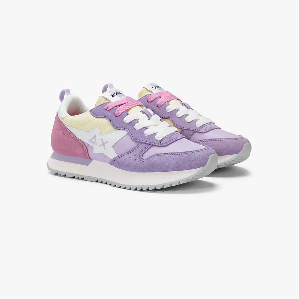 נעלי סניקרס לאישה SUN68 STARGIRL MULTICOLOR LILLA