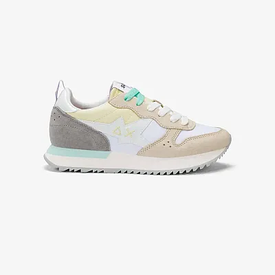 נעלי סניקרס לאישה SUN68 STARGIRL MULTICOLOR OFF WHITE