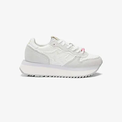 נעלי סניקרס לאישה SUN68 BIG STARGIRL CANVAS OFF WHITE