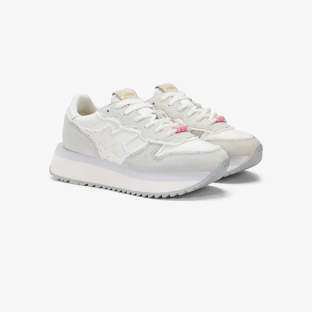 נעלי סניקרס לאישה SUN68 BIG STARGIRL CANVAS OFF WHITE