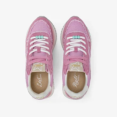 נעלי סניקרס לאישה SUN68 BIG STARGIRL CANVAS CYCLAMEN