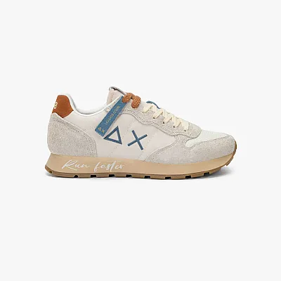 נעלי סניקרס לגבר SUN68 TOM VINTAGE OFF WHITE