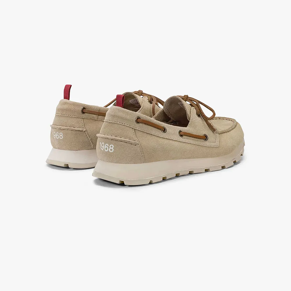 מוקסינים לגבר SUN68 TOM BARCA SUEDE- BEIGE
