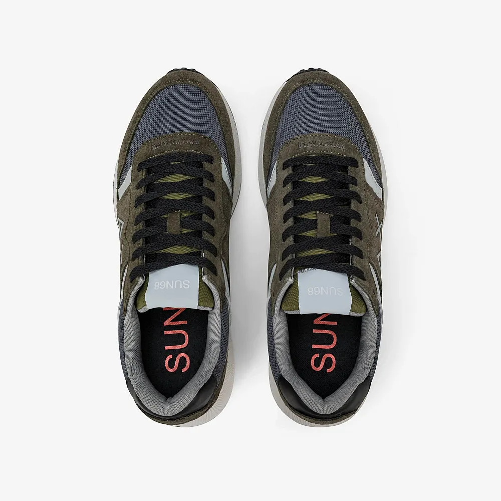 נעלי סניקרס לגבר SUN68 SUN DADDY- MILLITARY GREEN