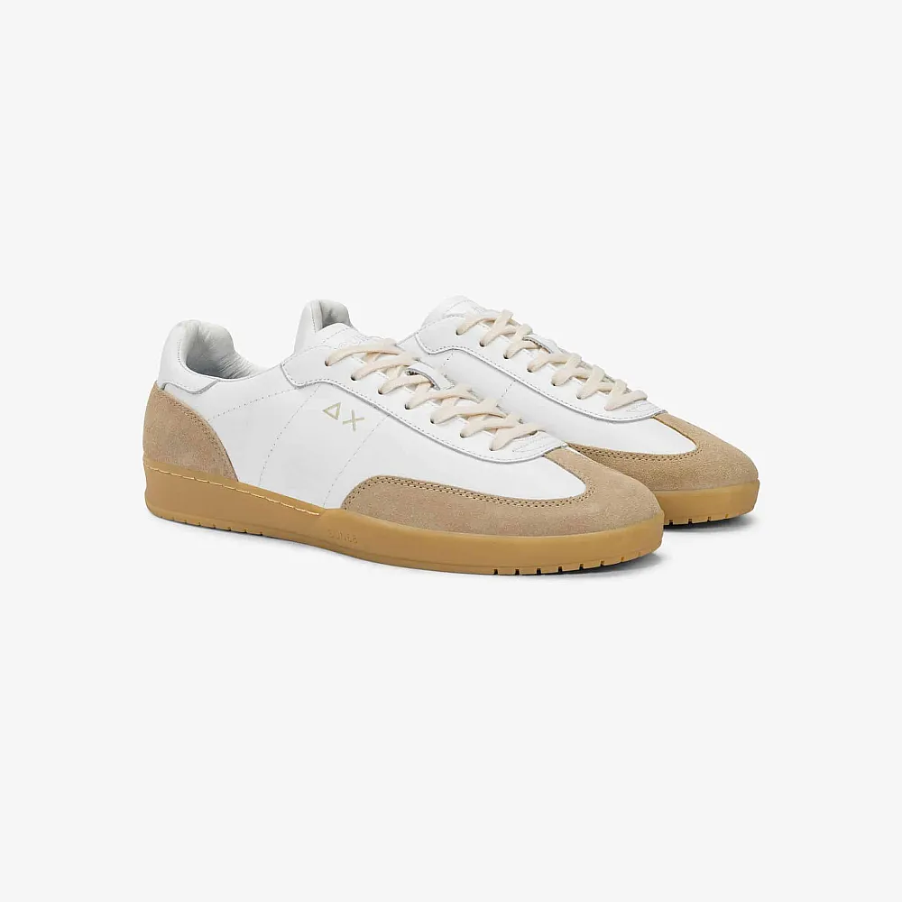 CALIFORNIA SUN LEATHER- WHITE/BEIGE