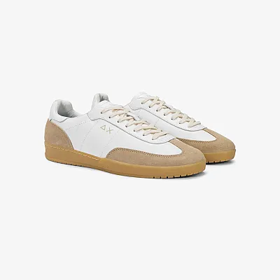 CALIFORNIA SUN LEATHER- WHITE/BEIGE
