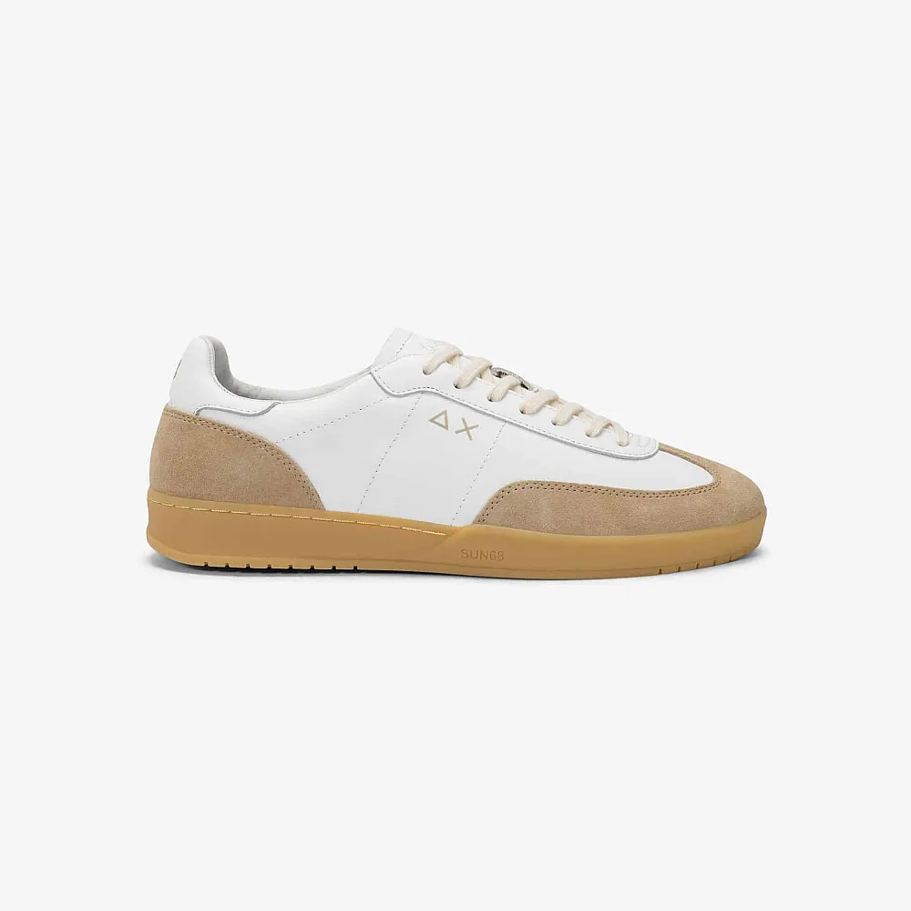CALIFORNIA SUN LEATHER- WHITE/BEIGE