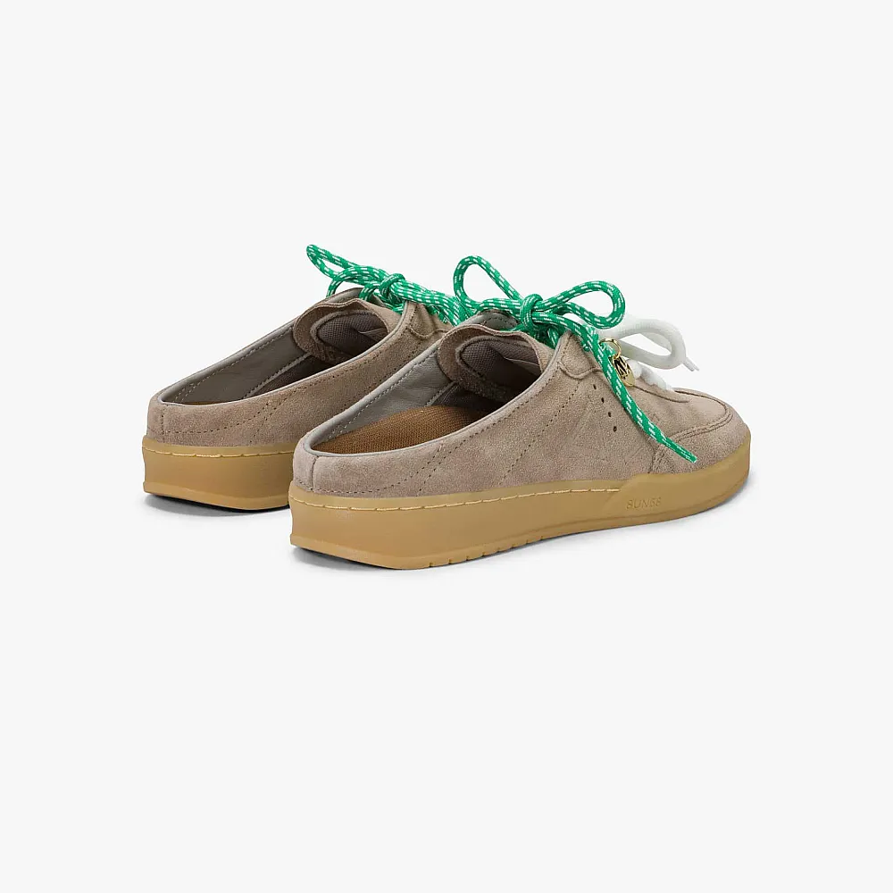 נעליים לאישה SUN68 CALIFORNIA SUN SUEDE SABOT- STONE GREY