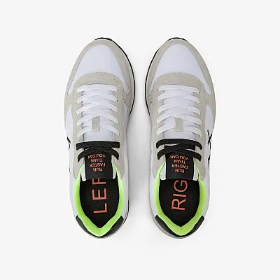 נעלי סניקרס לגבר SUN68 TOM FLUO - White