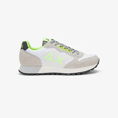 נעלי סניקרס לגבר SUN68 JAKI FLUO - White