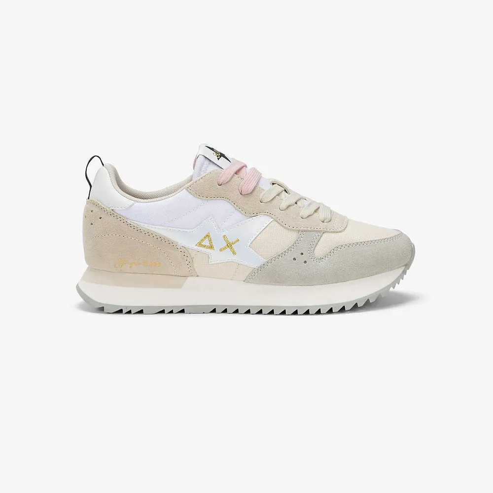 נעלי סניקרס לאישה SUN68 STARGIRL MULTICOLOR - White