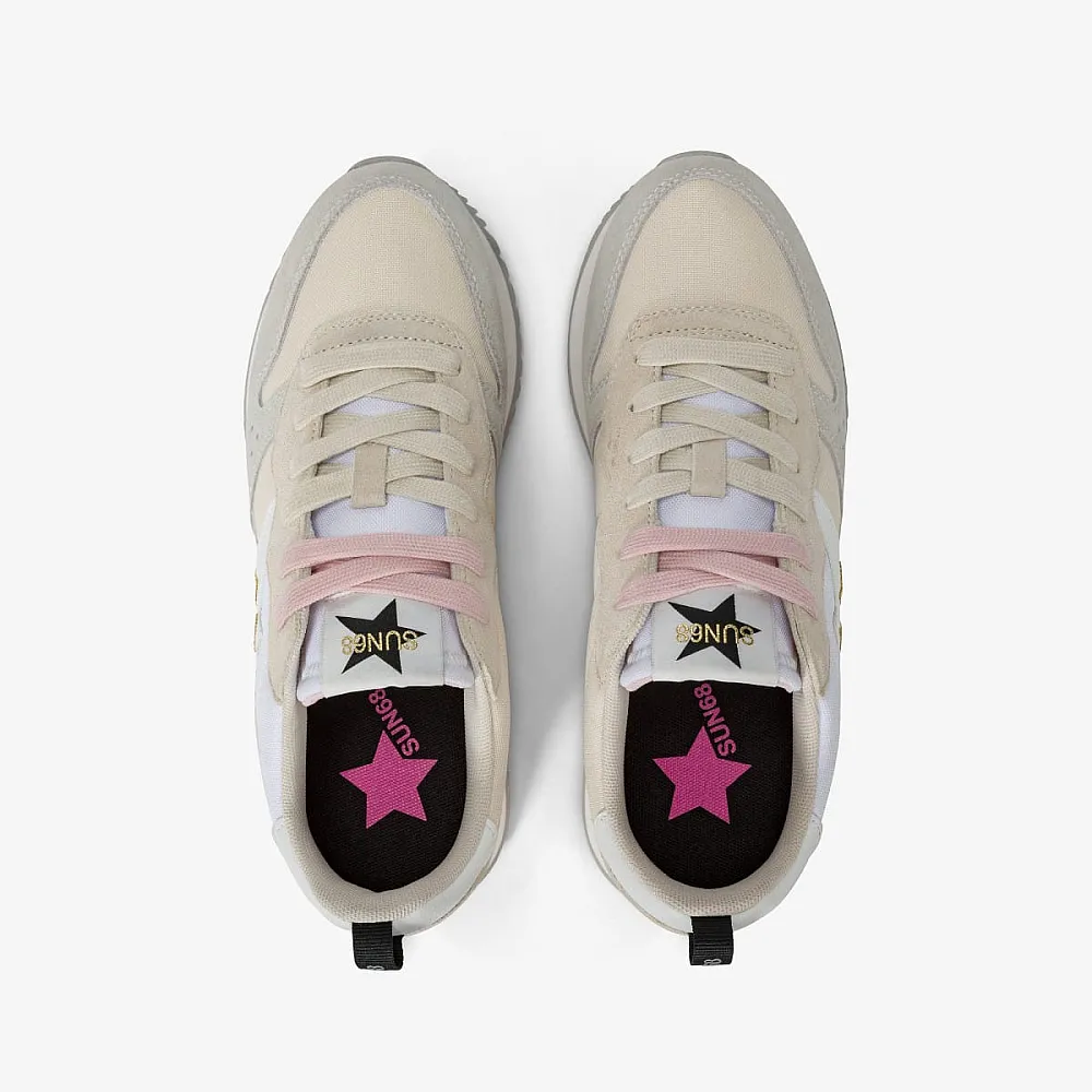 נעלי סניקרס לאישה SUN68 STARGIRL MULTICOLOR - White