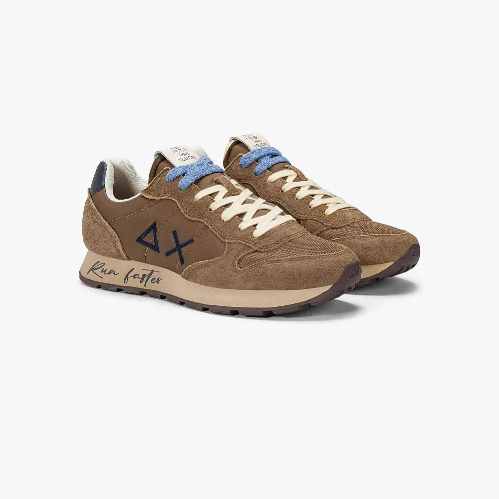 נעלי סניקרס לגבר SUN68 TOM VINTAGE- Brown