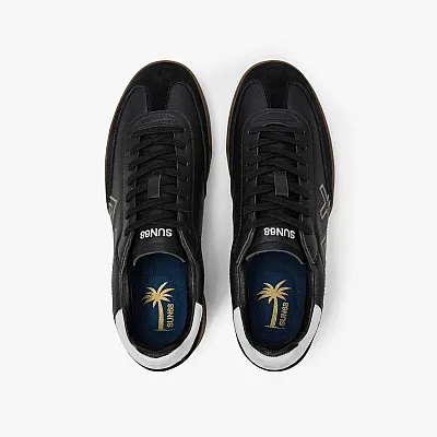 נעלי סניקרס לגבר SUN68 CALIFORNIA SUN LEATHER- Black