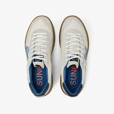 נעלי סניקרס לגבר SUN68 LUIS LOW- Off White