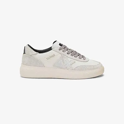 נעלי סניקרס לאישה SUN68 SALLY - OFF WHITE