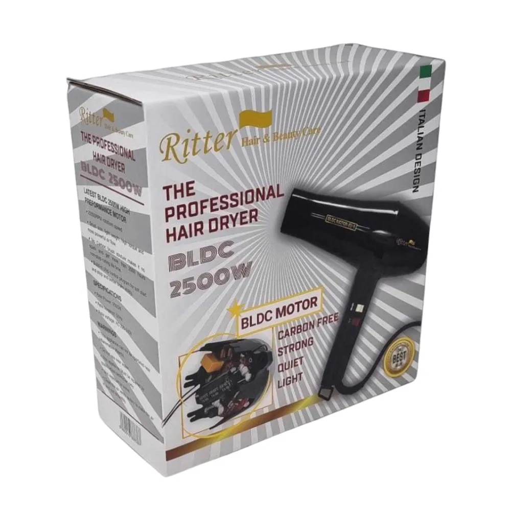 פן מקצועי ריטיר , מייבש שיער 2500W Ritter BLCD