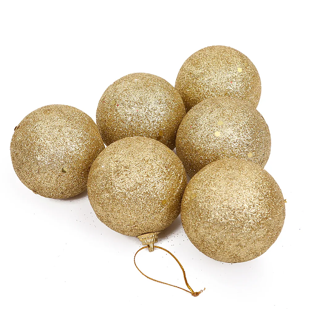 כדורים מנצנצים לעץ חג המולד 6 סמ