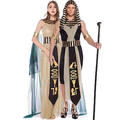 תחפושת זוגית פרעה וקליאפטרה יוקרתיים