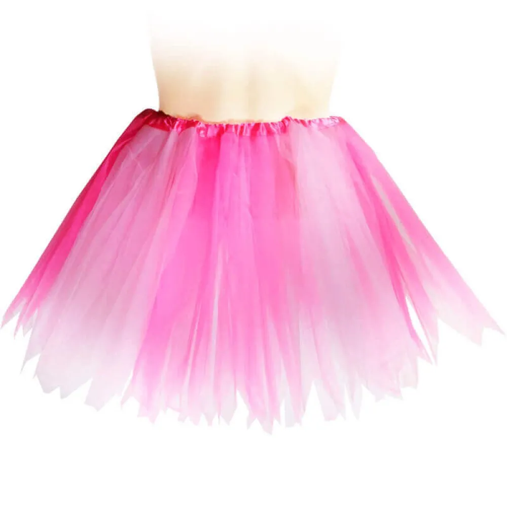 חצאית טוטו שכבתית גווני ורוד