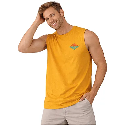 גופיית גבר צהובה Sunshine עם הדפס קטן