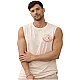 גופיית גבר בז' Sunshine & Yoga עם הדפס בגב