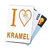 כיסוי לכרטיסים ורב קו - I LOVE KRAMEL