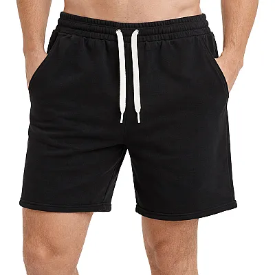 מכנסי טריינינג קצרים שחורים