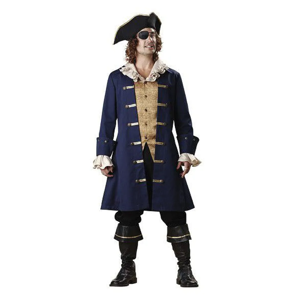 תחפושת קפטן הוק לפורים – תחפושת פיראט יוקרתית לגברים