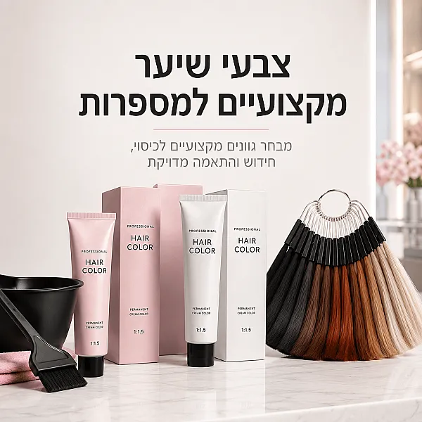 צבעי שיער מקצועיים למספרות