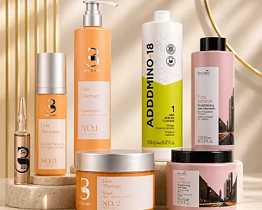 סדרת הקרטין לשיער שעבר החלקה