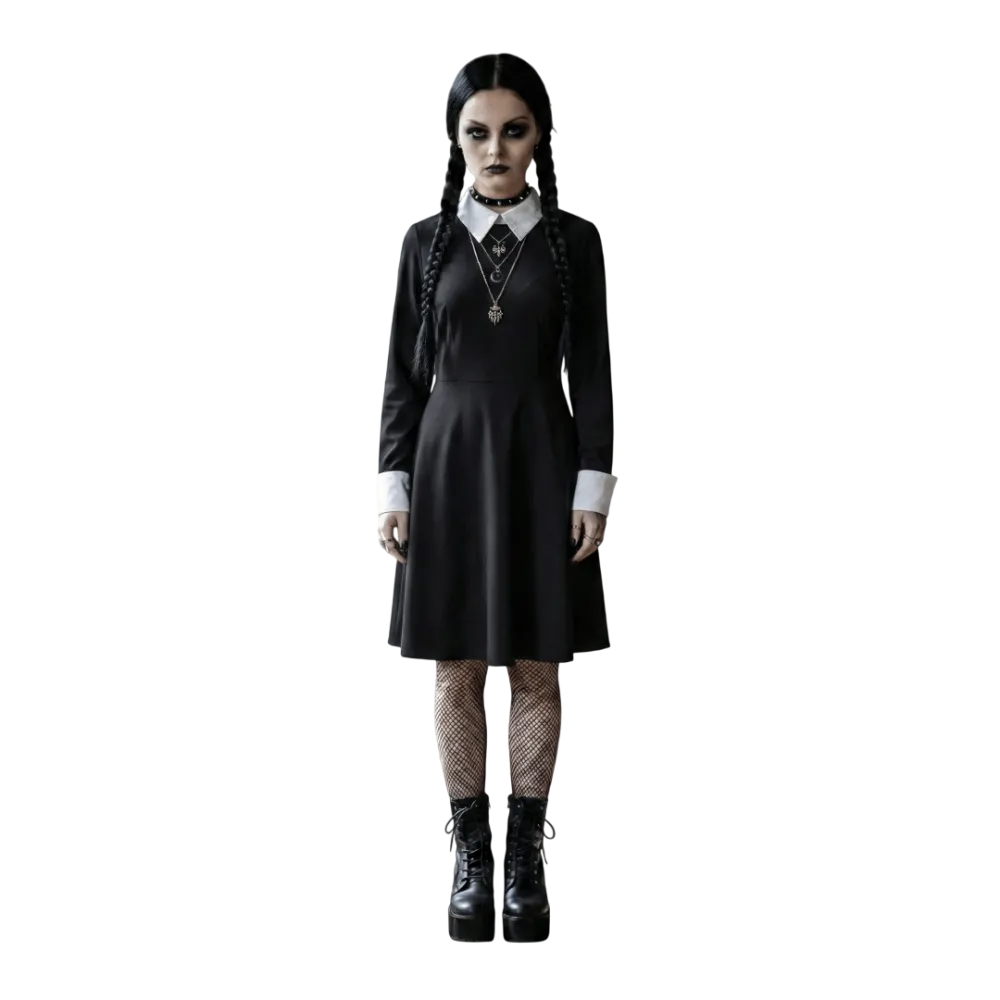 תחפושת ילדה גותית אפלה