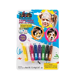 מארז 8 ליפסטיקים צבעוניים לאיפור (Pop Up Face)