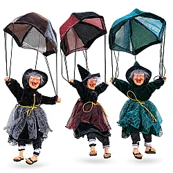בובת מכשפה לתלייה להאלווין - 35 ס״מ לטיפוח