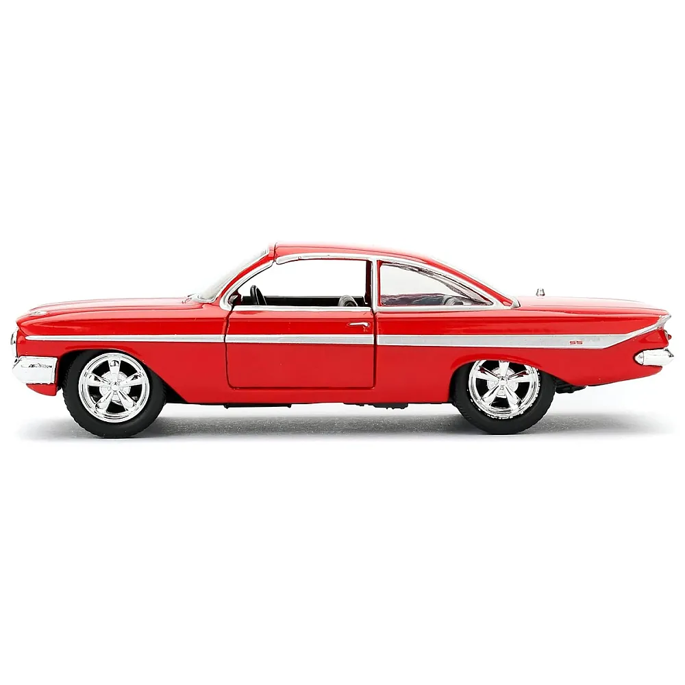 מכונית אספנות שברולט Impala שנת 1961 מהיר ועצבני 8 בקנה מידה 1:32