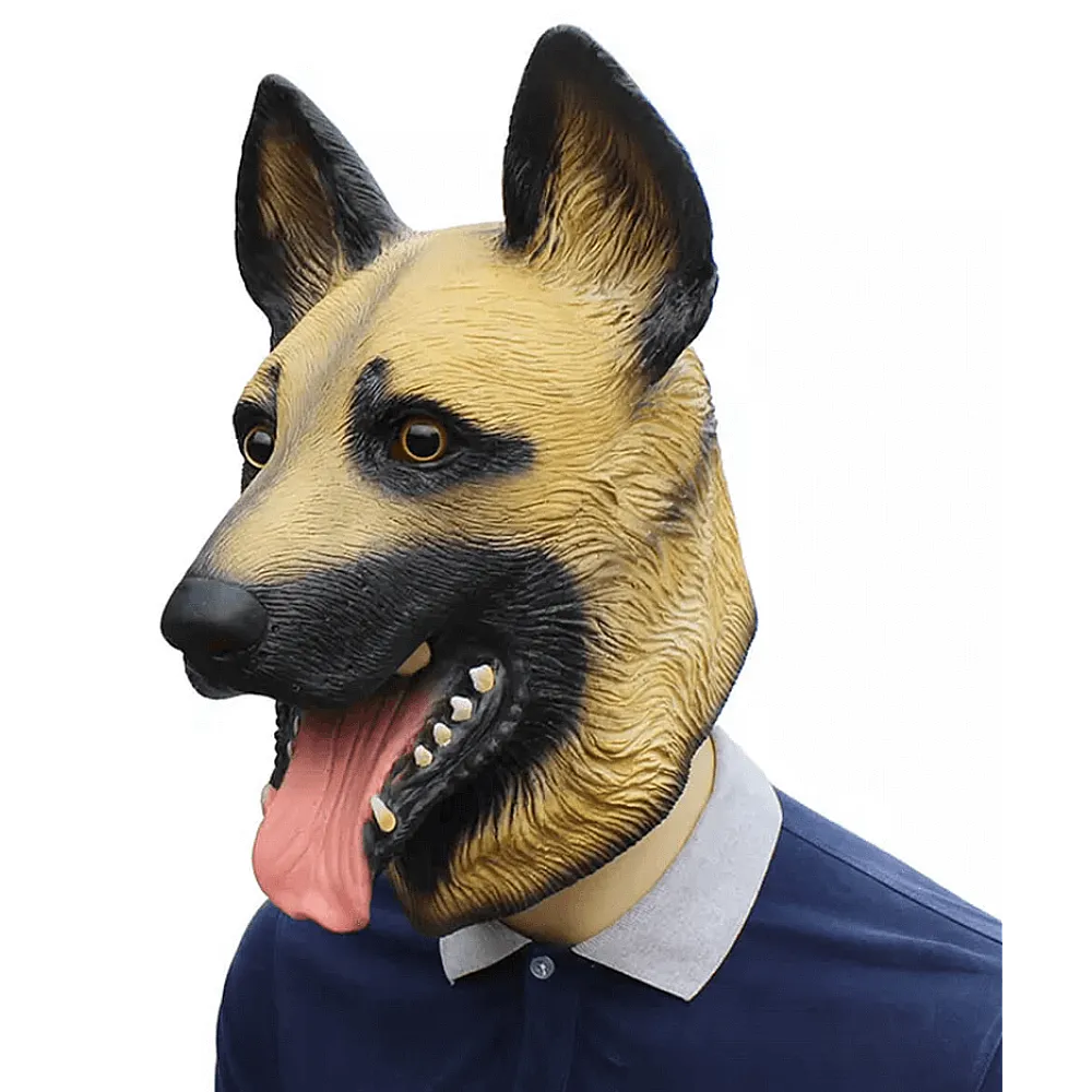 מסכת כלב רועה גרמני מלטקס